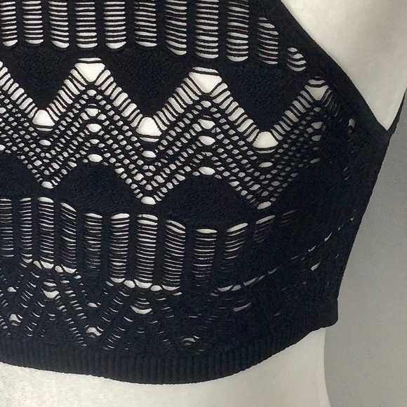 Free People So Bright Seamless Longline Halter Bralette Size M - Picture 11 of 16